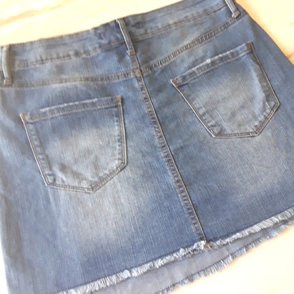 ENERGIE DENIM WRAP SKIRT SZ 9 - Picture 2 of 6